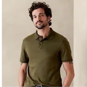 NWOT Men’s Banana Republic  Cotton Luxe Touch Polo | Size L